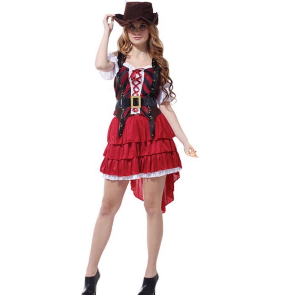 Spooktacular Women's Carribean Pirate Costume Set, M